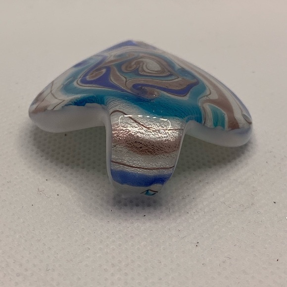 Glass Necklace Pendant Multi-color Glitter Swirl - Picture 5 of 10